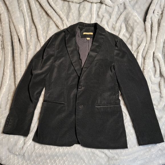 Corduroy Jacket John Varvatos black velvet size 38 - Picture 2 of 5